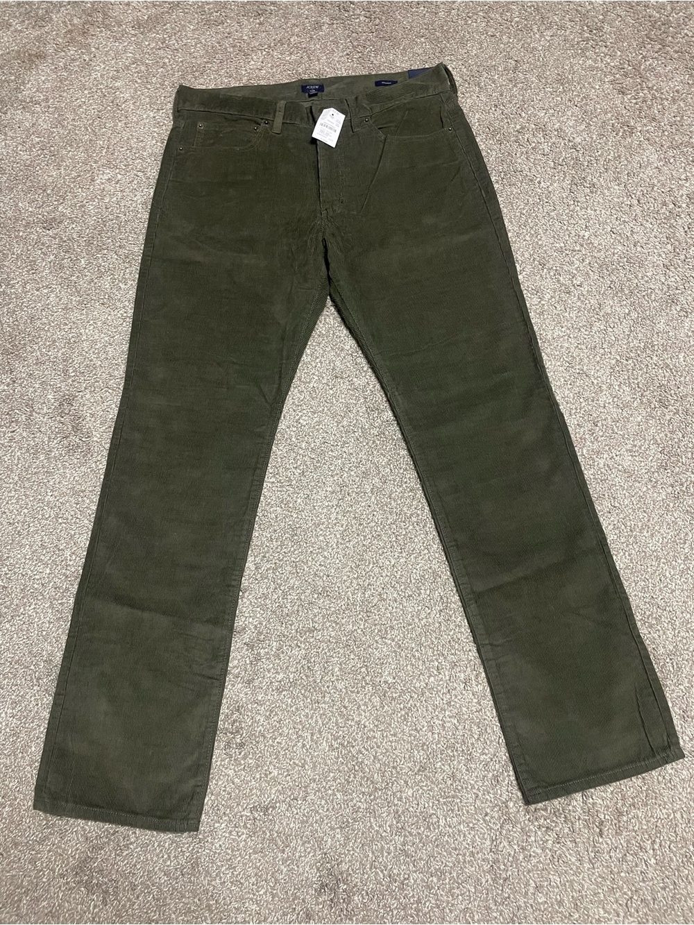 NWT J. Crew Flex Straight Corduroy Pants Men’s 32x32